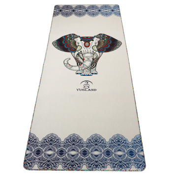 Yugland en lin yoga tapis serviette coton coton en caoutchouc cordon de yoga sac de tapis
